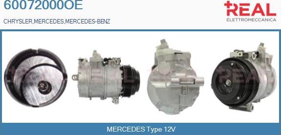 REAL 60072000OE - Компресор, кондиціонер avtolavka.club