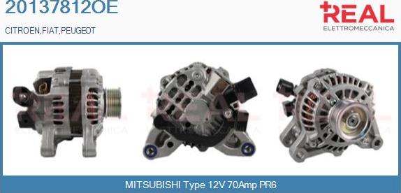 REAL 20137812OE - Генератор avtolavka.club