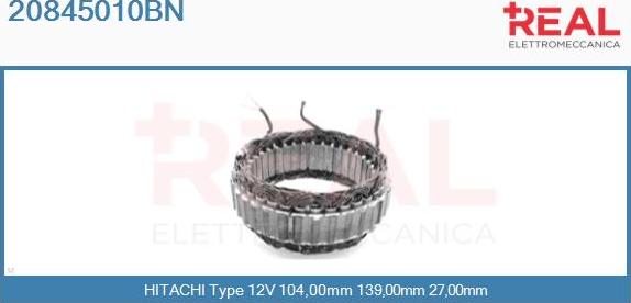 REAL 20845010BN - Статор, генератор avtolavka.club