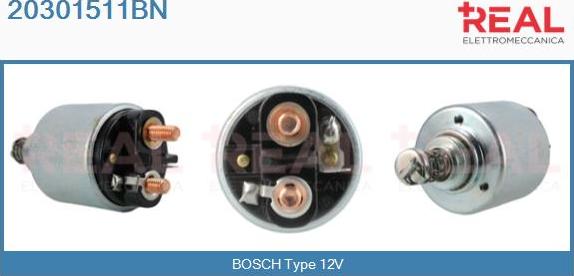 REAL 20301511BN - Тягове реле, стартер avtolavka.club
