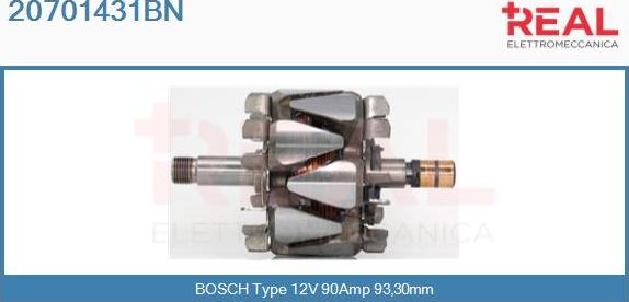REAL 20701431BN - Ротор, генератор avtolavka.club
