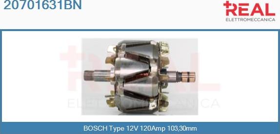 REAL 20701631BN - Ротор, генератор avtolavka.club