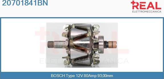 REAL 20701841BN - Ротор, генератор avtolavka.club