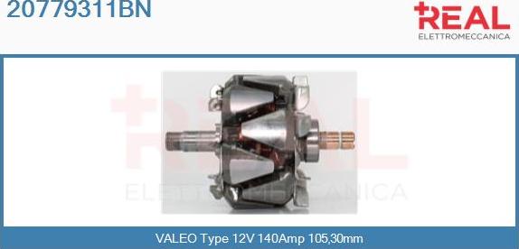 REAL 20779311BN - Ротор, генератор avtolavka.club