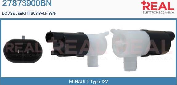 REAL 27873900BN - Водяний насос, система очищення вікон avtolavka.club