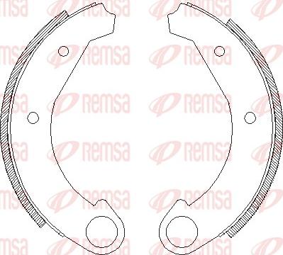 Remsa 4005.00 - Гальмівні колодки avtolavka.club