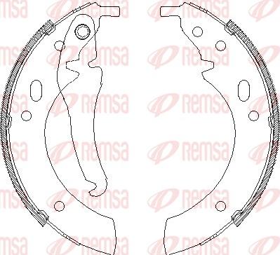 Remsa 4018.00 - Гальмівні колодки avtolavka.club