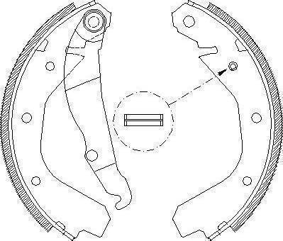 Magneti Marelli 363609504050 - Комплект гальм, барабанний механізм avtolavka.club