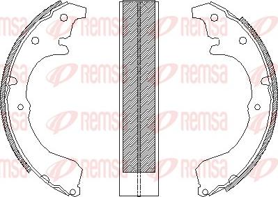 Remsa 4333.00 - Гальмівні колодки avtolavka.club