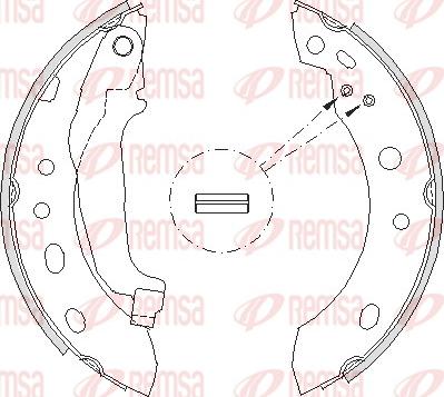 Remsa 4204.00 - Гальмівні колодки avtolavka.club