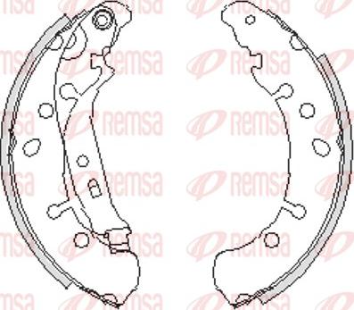 Remsa 4238.00 - Гальмівні колодки avtolavka.club