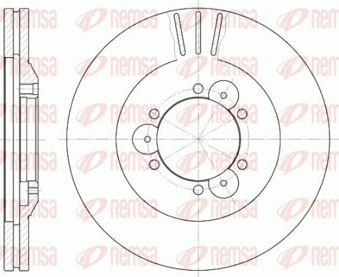 Remsa 6560.10 - Гальмівний диск avtolavka.club