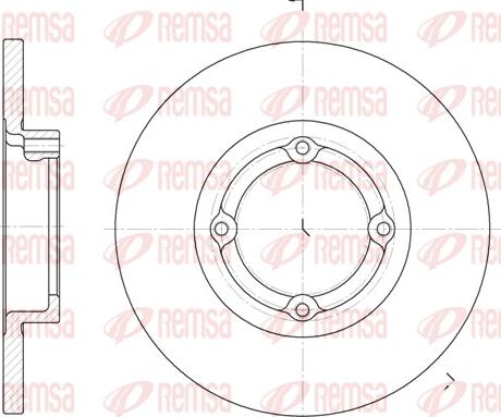 Remsa 6606.00 - Гальмівний диск avtolavka.club