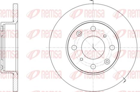 Remsa 6040.00 - Гальмівний диск avtolavka.club