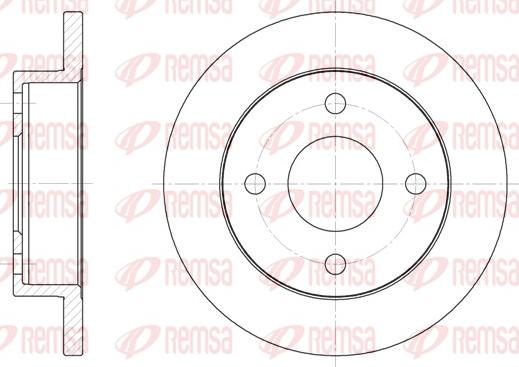 Remsa 6013.00 - Гальмівний диск avtolavka.club