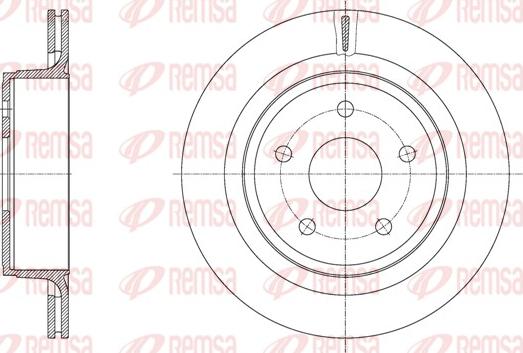 Remsa 61983.10 - Гальмівний диск avtolavka.club