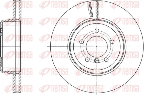 Remsa 61491.10 - Гальмівний диск avtolavka.club