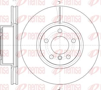 Remsa 61454.10 - Гальмівний диск avtolavka.club