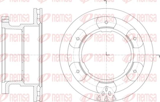 Remsa 61400.10 - Гальмівний диск avtolavka.club