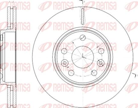 Remsa 61430.10 - Гальмівний диск avtolavka.club