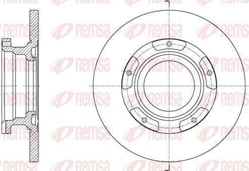 Remsa 61564.00 - Гальмівний диск avtolavka.club