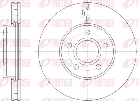 Remsa 61560.10 - Гальмівний диск avtolavka.club