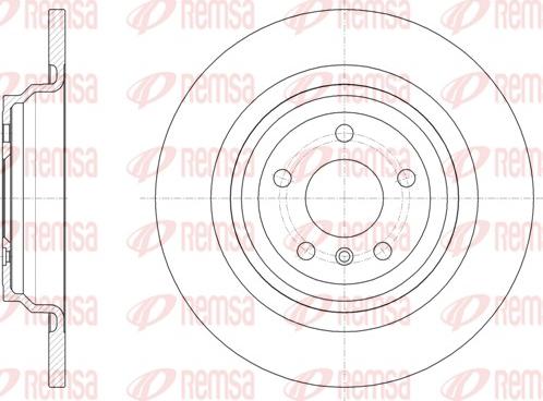 Remsa 61577.00 - Гальмівний диск avtolavka.club