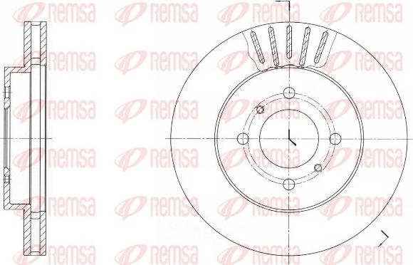 Remsa 61696.10 - Гальмівний диск avtolavka.club