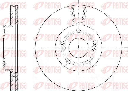 Remsa 61644.10 - Гальмівний диск avtolavka.club