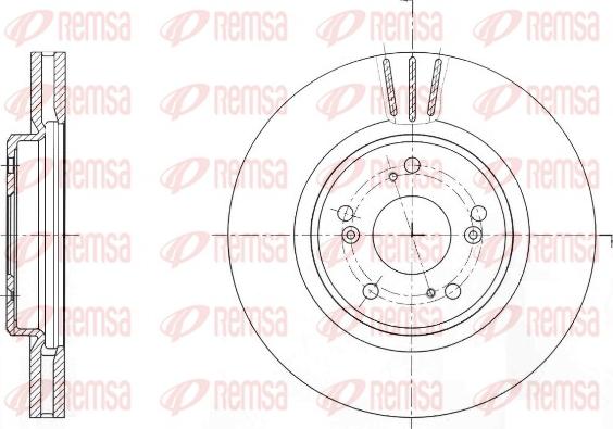 Remsa 61641.10 - Гальмівний диск avtolavka.club