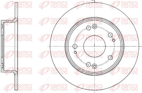 Remsa 61648.00 - Гальмівний диск avtolavka.club