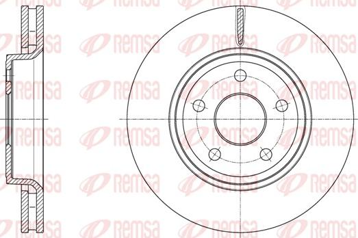 Remsa 61668.10 - Гальмівний диск avtolavka.club