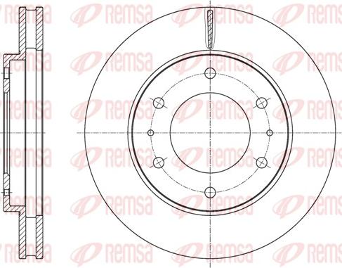Remsa 61620.10 - Гальмівний диск avtolavka.club