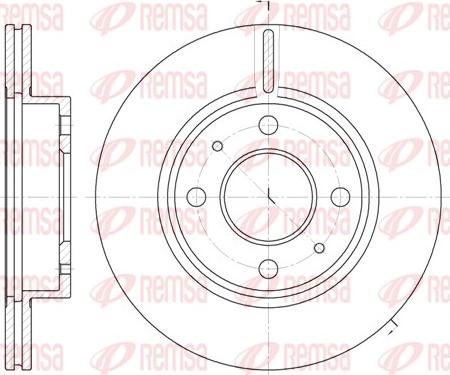 Remsa 6105.10 - Гальмівний диск avtolavka.club