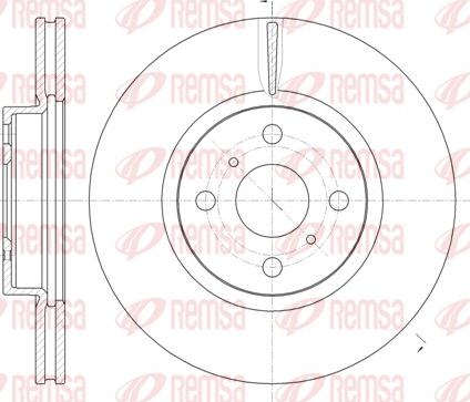 Remsa 61006.10 - Гальмівний диск avtolavka.club