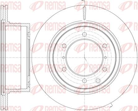 Remsa 61159.10 - Гальмівний диск avtolavka.club