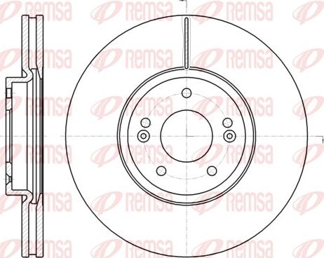 Remsa 61102.10 - Гальмівний диск avtolavka.club