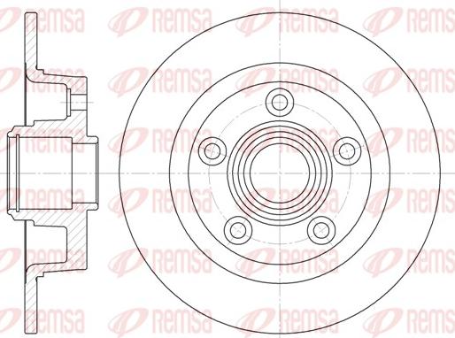 Remsa 61114.00 - Гальмівний диск avtolavka.club