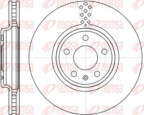 Remsa 61110.10 - Гальмівний диск avtolavka.club