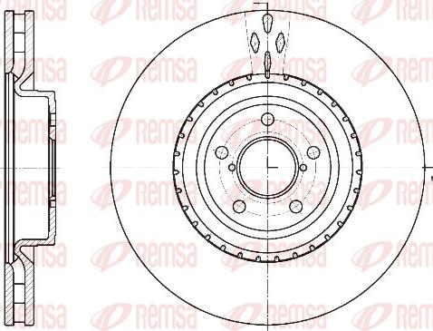 Remsa 61341.10 - Гальмівний диск avtolavka.club