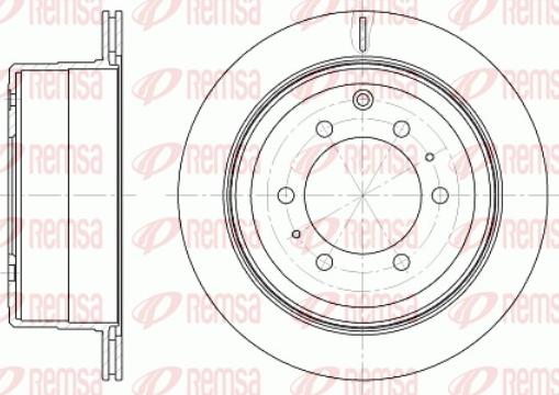 Remsa 61256.10 - Гальмівний диск avtolavka.club