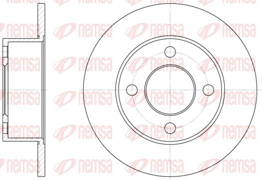 Remsa 6122.00 - Гальмівний диск avtolavka.club