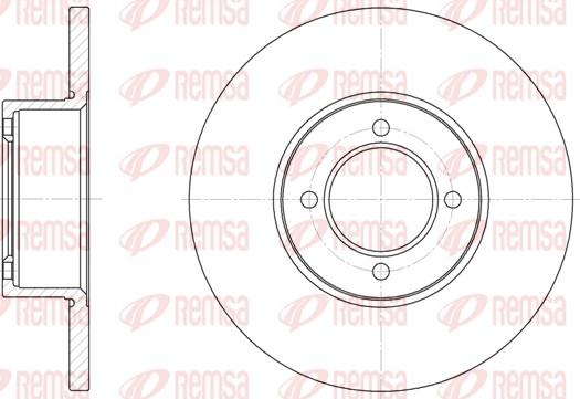 Remsa 6127.00 - Гальмівний диск avtolavka.club