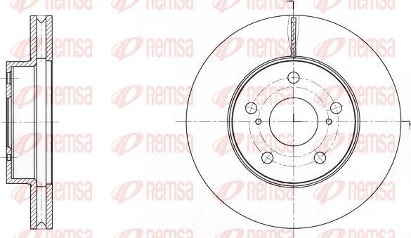 Remsa 61733.10 - Гальмівний диск avtolavka.club