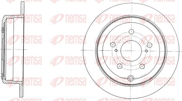 Remsa 61732.00 - Гальмівний диск avtolavka.club