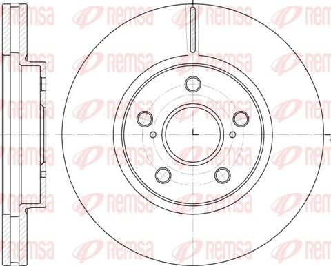 Remsa 6862.10 - Гальмівний диск avtolavka.club