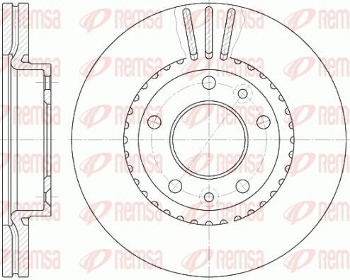 Remsa 6888.10 - Гальмівний диск avtolavka.club