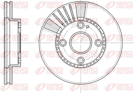 Remsa 6834.10 - Гальмівний диск avtolavka.club