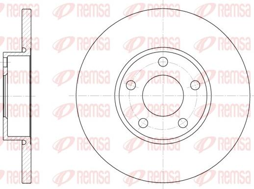 Remsa 6327.00 - Гальмівний диск avtolavka.club