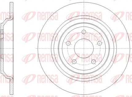 Remsa 62095.00 - Гальмівний диск avtolavka.club